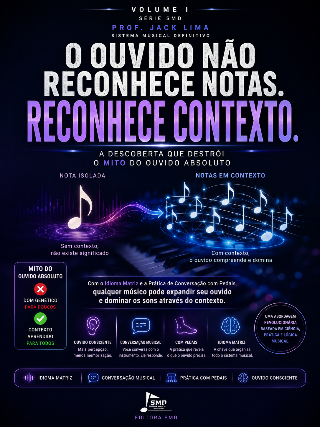 Vol. I — O Ouvido Consciente | E-book | Série SMD · Prof. Jack Lima